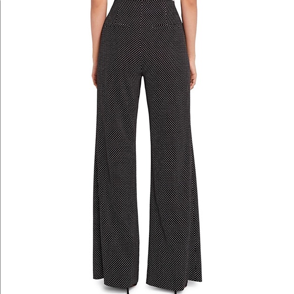 Alice + Olivia Dylan High-Waist Polka Dot Pants - Picture 2 of 5